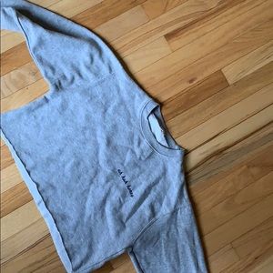 Pacsun Cropped Gray Sweatshirt